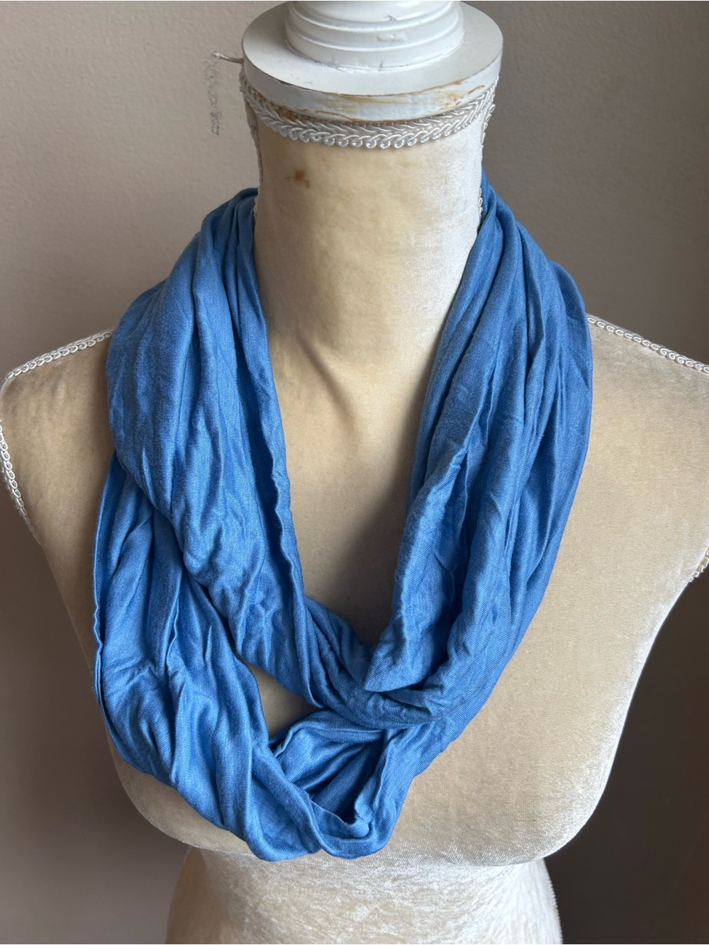New Womens Infinity Scarf Blue  Viscose 5001-3102